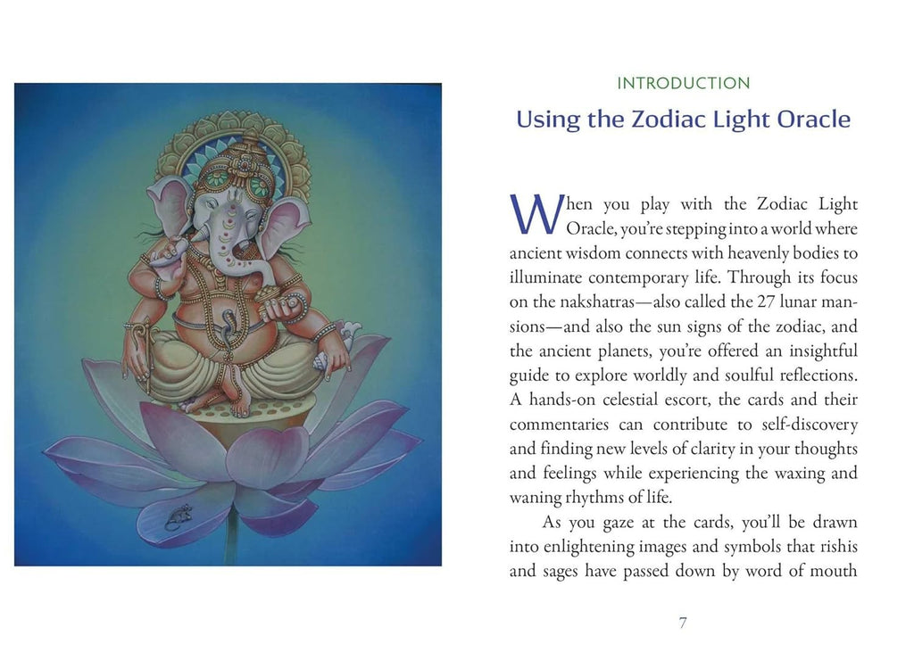 The Zodiac Light Oracle: Nakshatras, Sun Signs, and Planets