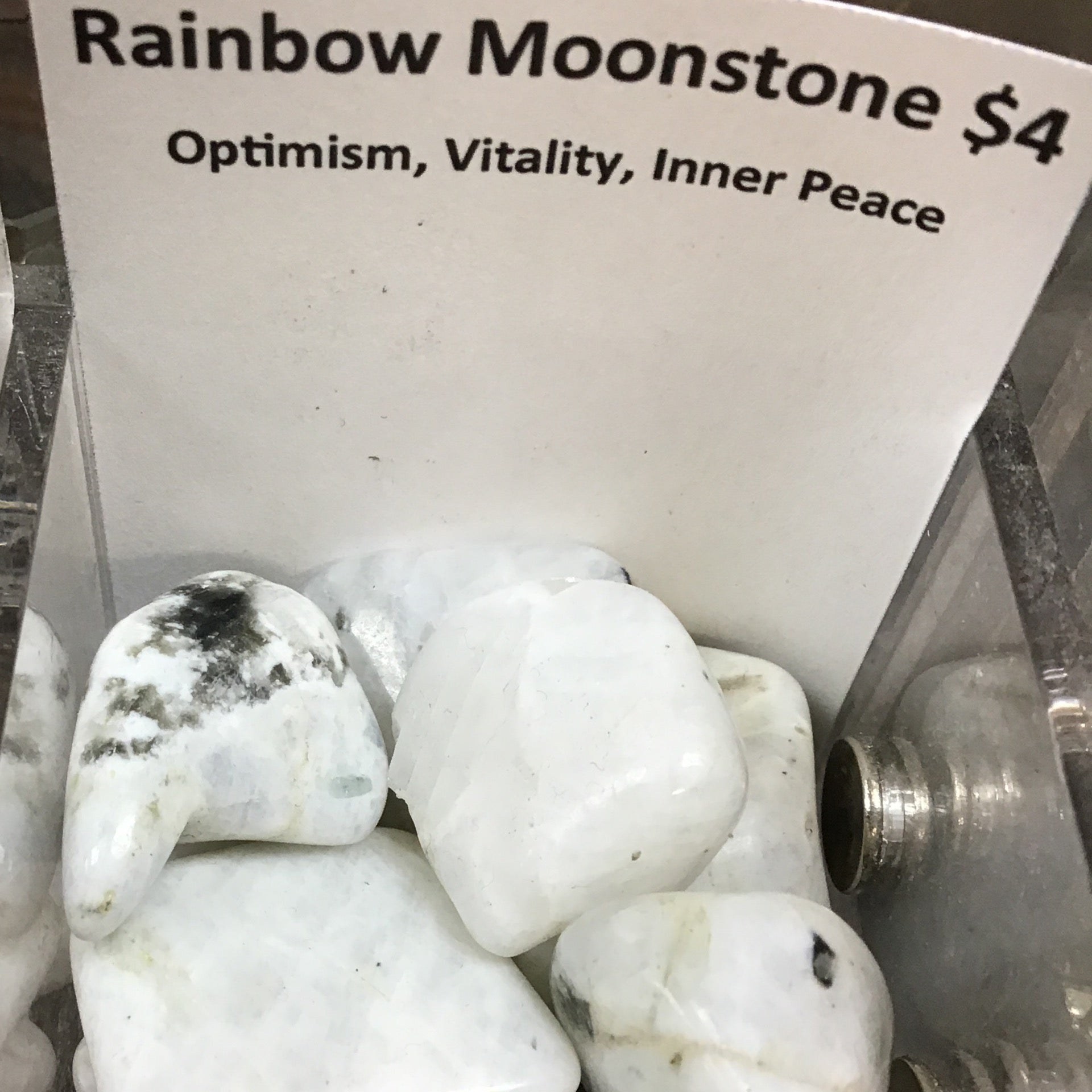 Tumbled Moonstone Rainbow
