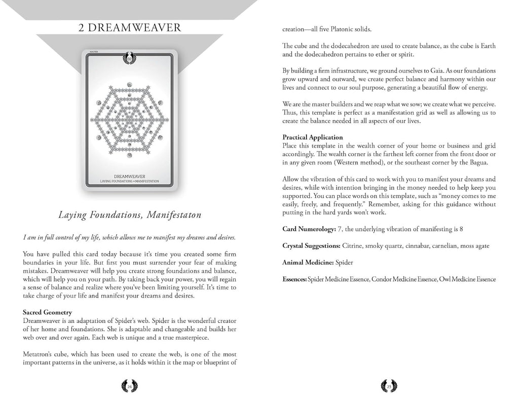 Sacred Geometry Healing Cards: (Oracle Kit Box Set with 49 Cards and Guide Book)