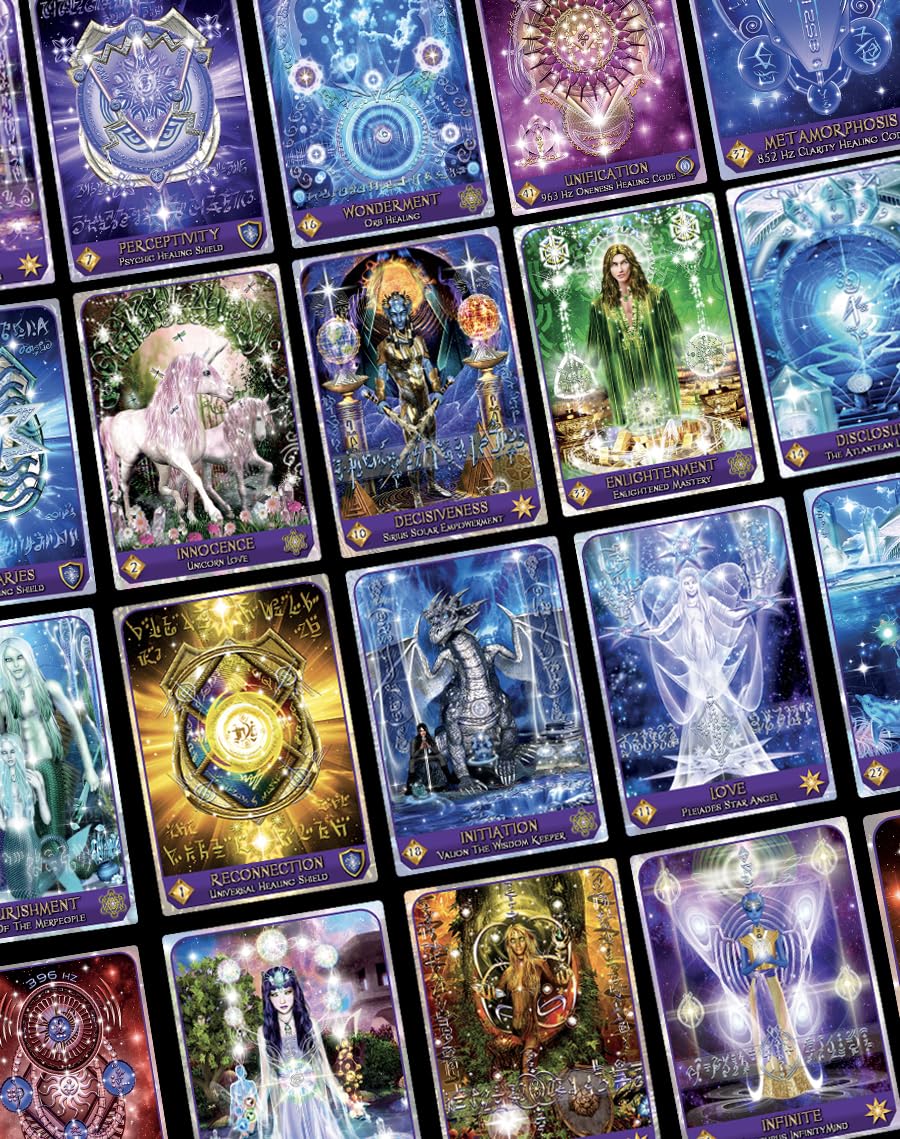Celestial Frequencies: Oracle Cards and Healing Activators (Oracle Kit Box Set with 44 Cards and Guide Book)