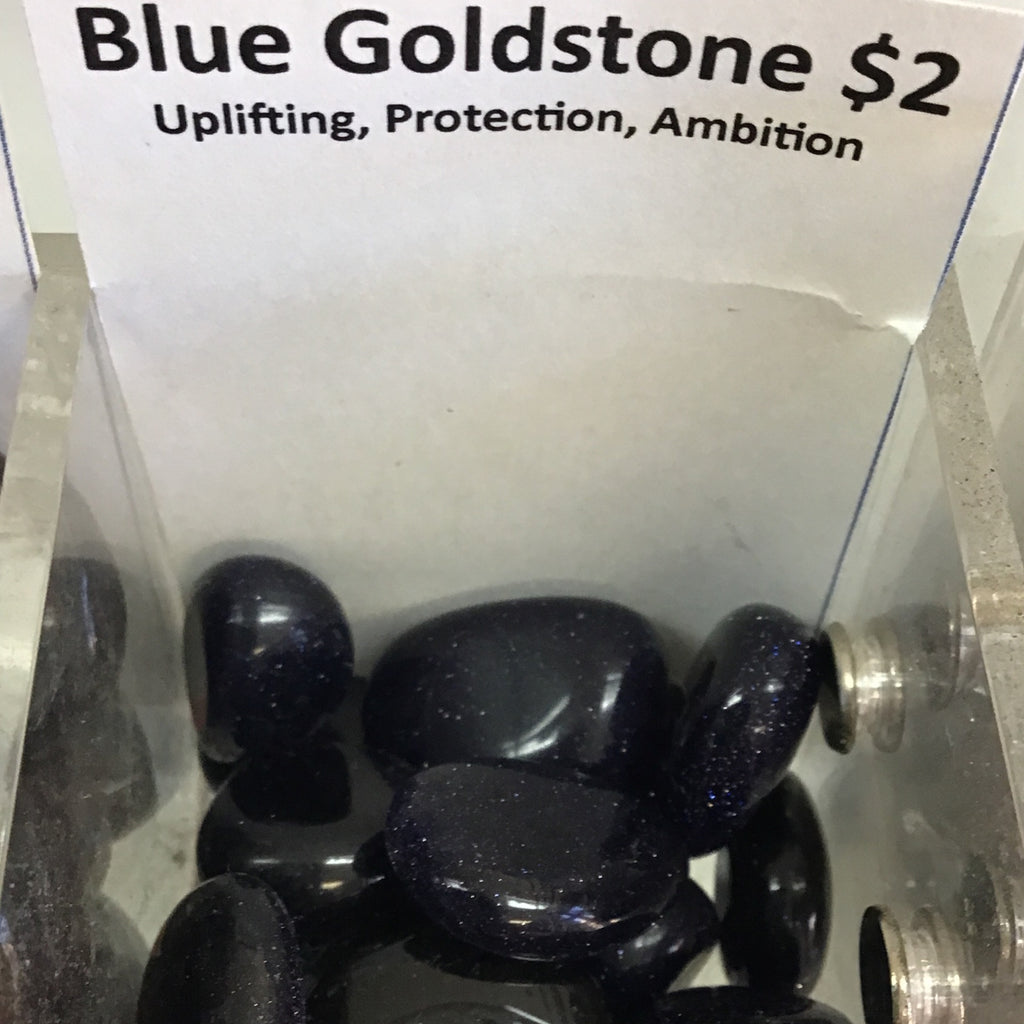 Tumbled Goldstone Blue