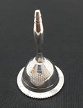Altar Bell Flower of Life Silver Plated 3"