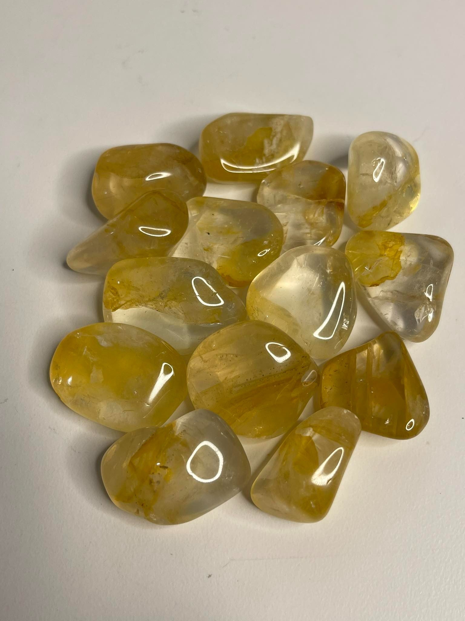 Golden Healer Quartz Grade A Large (Yellow Haematoid Quartz) Tumbled Stone