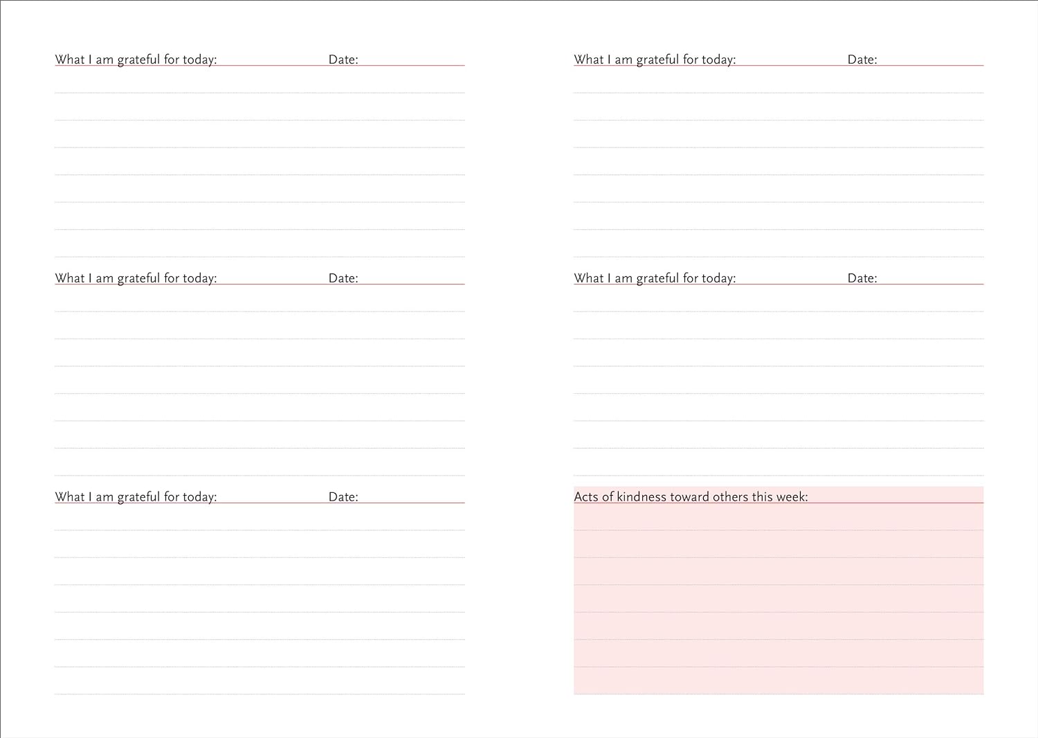A Daily Dose of Gratitude Journal