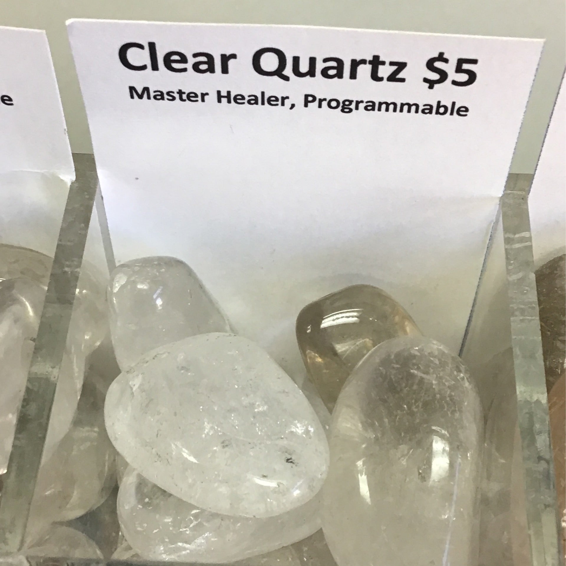 Tumbled Quartz Clear