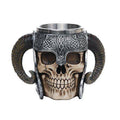 Viking Skull of Valhalla Warrior Mug Tankard 13oz
