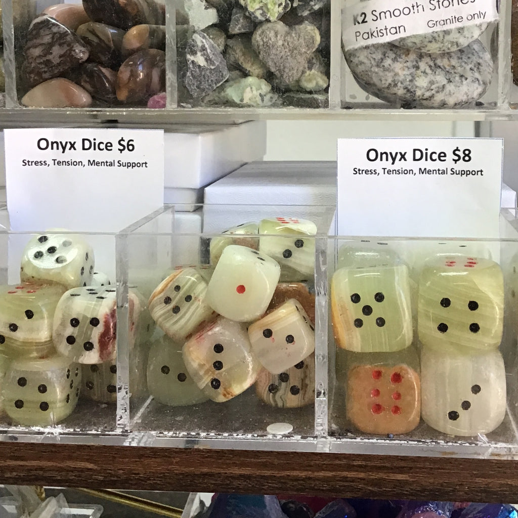 Tumbled Onyx Dice