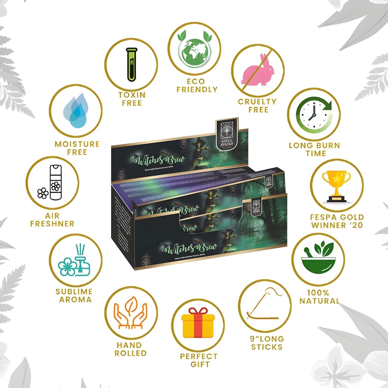 Witches Brew Natural Masala Incense Sticks