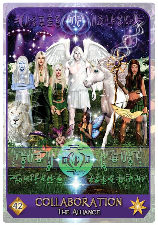 Celestial Frequencies: Oracle Cards and Healing Activators (Oracle Kit Box Set with 44 Cards and Guide Book)