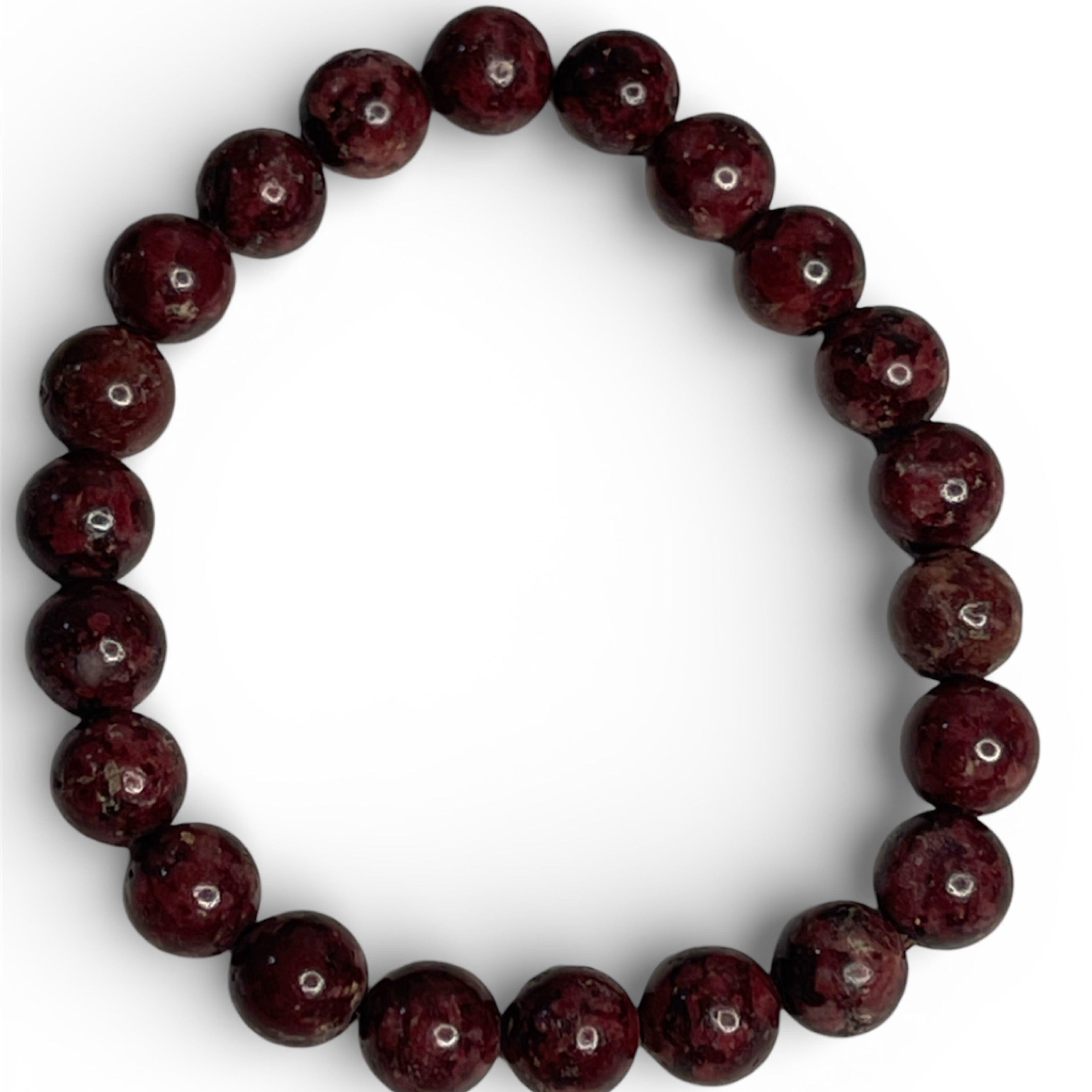 8mm Eudialyte Beaded Bracelet