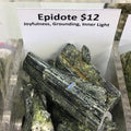 Tumbled Epidote rough