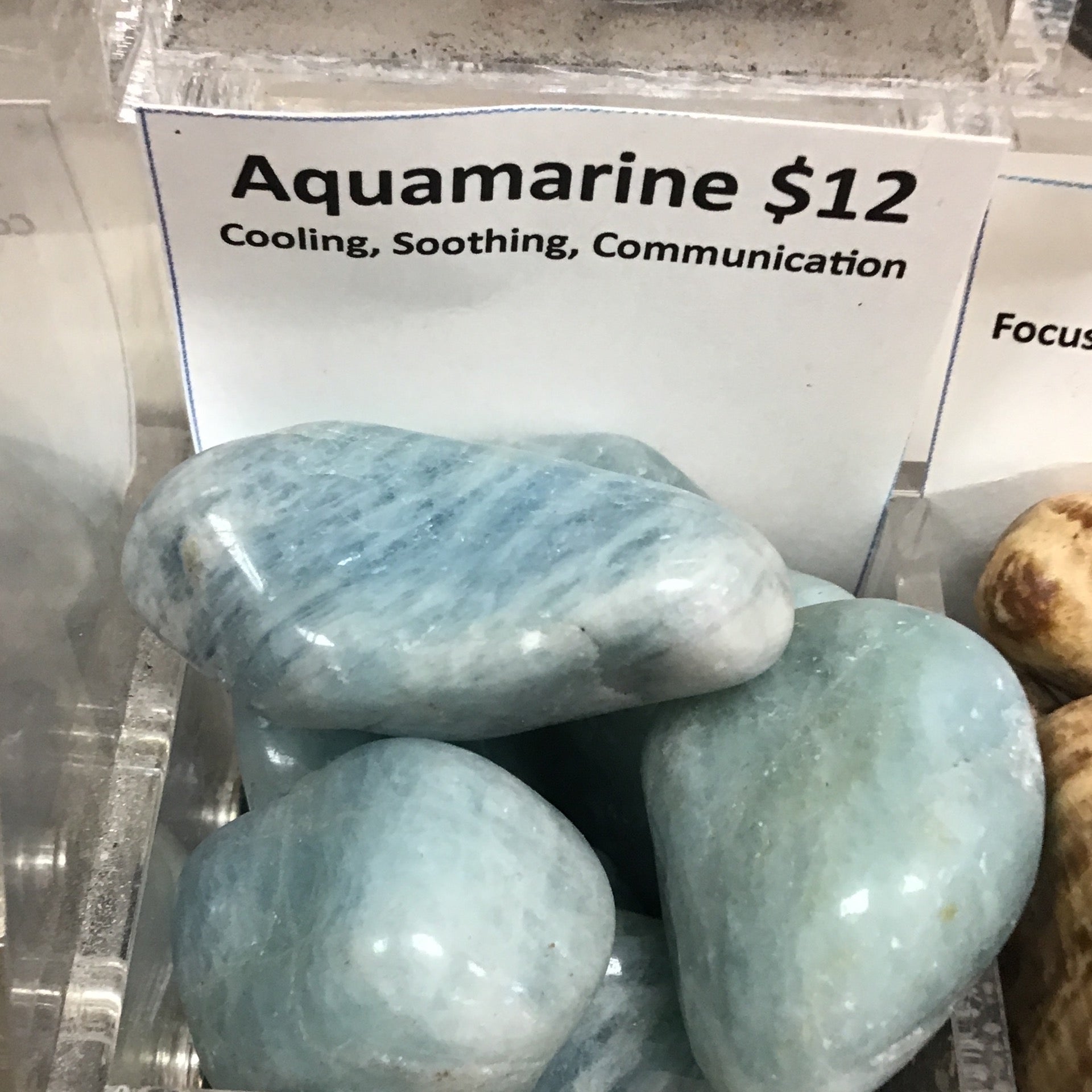 Tumbled Aquamarine