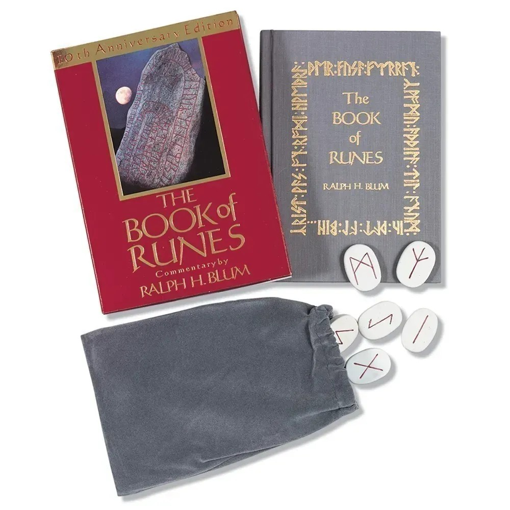 Book of Runes Set with Runes