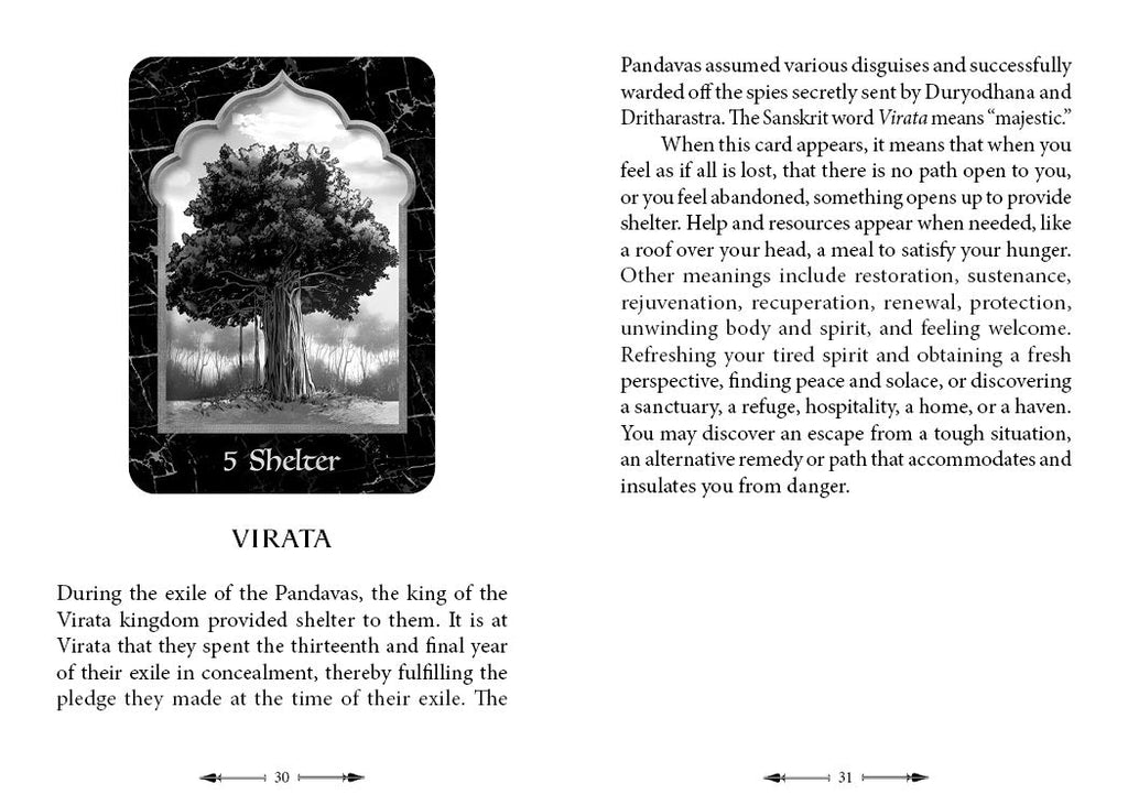 The MahÄbhÄrata Oracle: (Oracle Kit Box Set with 36 Cards and Guide Book)
