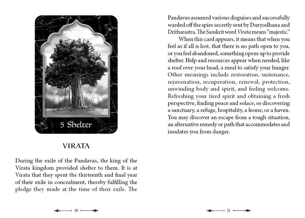 The MahÄbhÄrata Oracle: (Oracle Kit Box Set with 36 Cards and Guide Book)