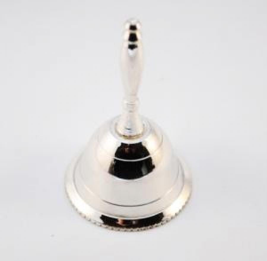 Altar Bell Plain Silver Plated 3"
