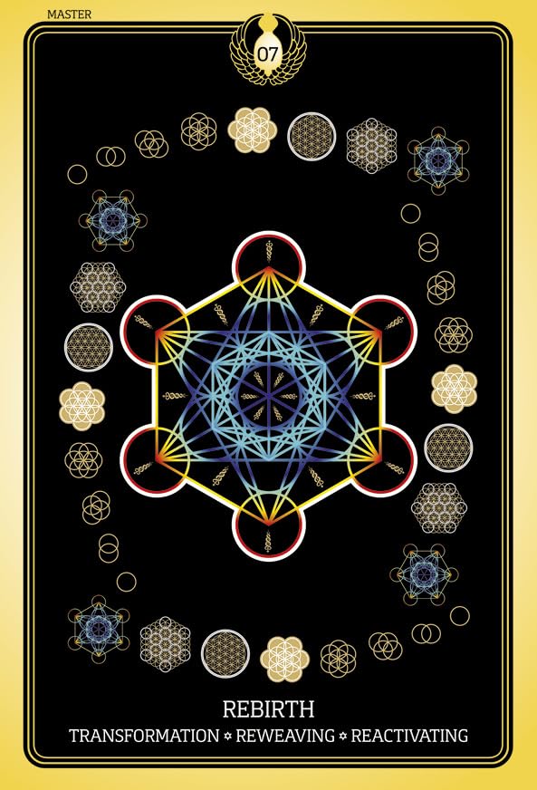 Sacred Geometry Healing Cards: (Oracle Kit Box Set with 49 Cards and Guide Book)