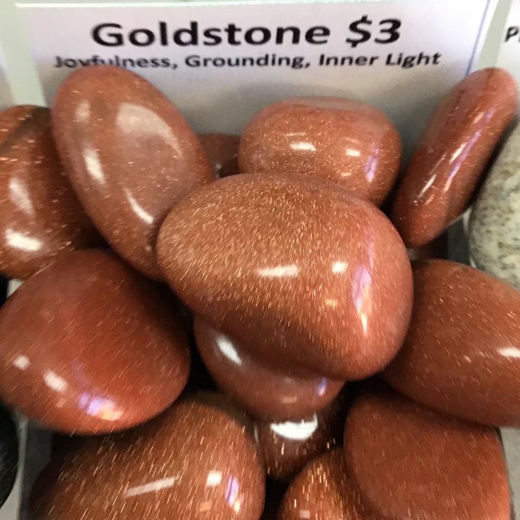Tumbled Goldstone Red