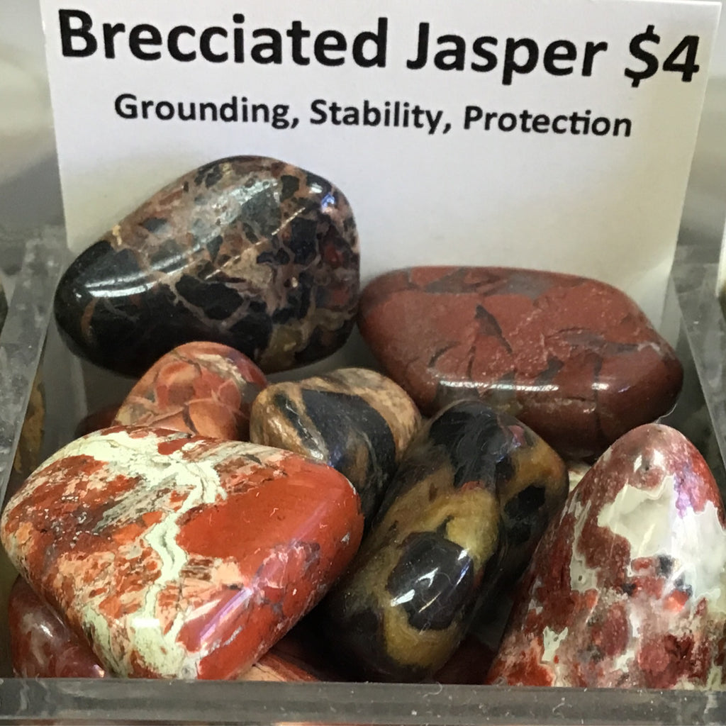 Tumbled Jasper Brecciated