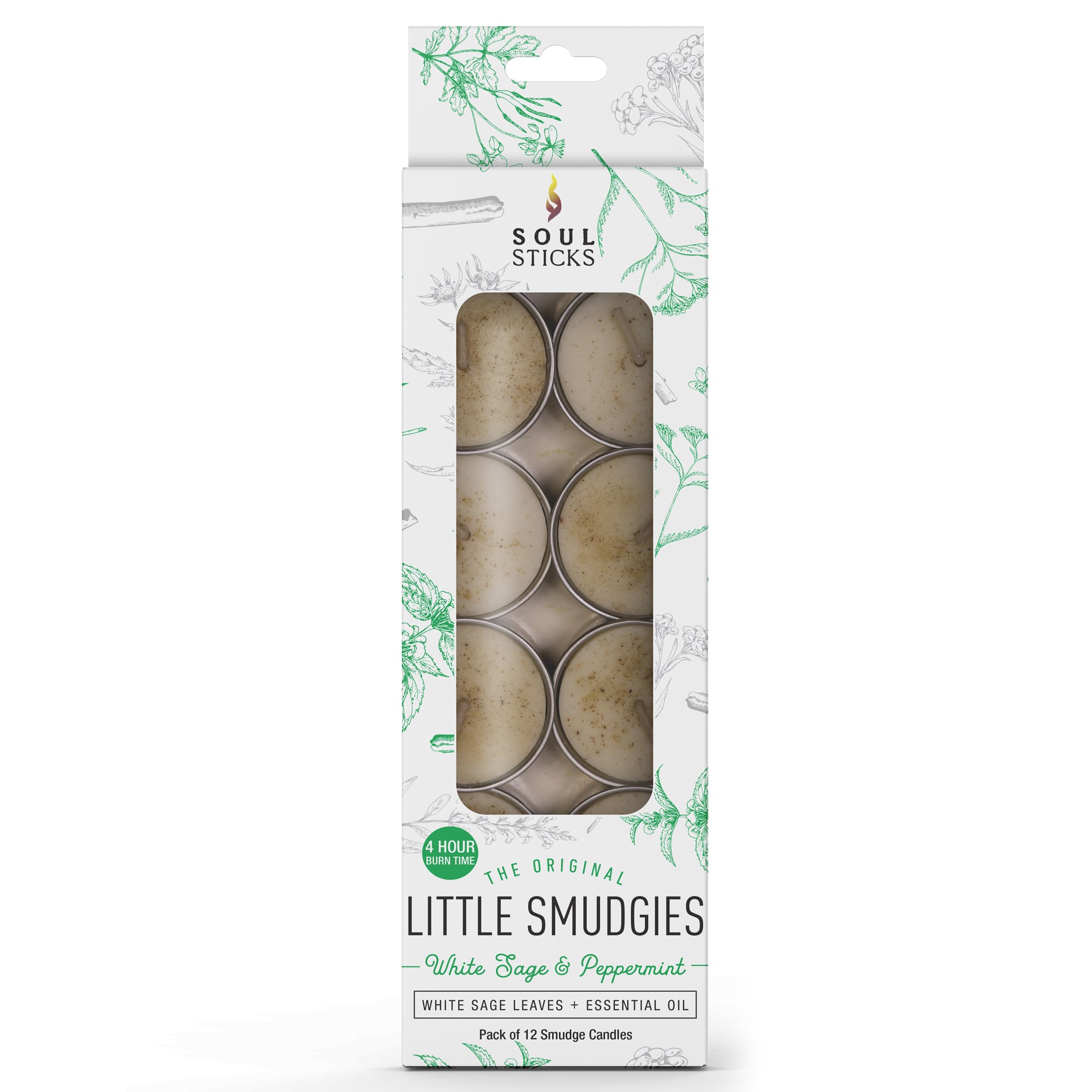 Little Smudgies Candle White Sage & Peppermint Pack