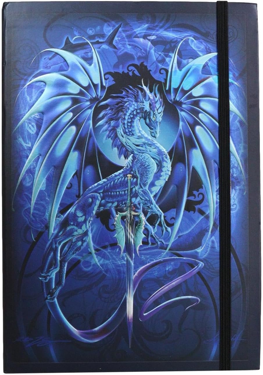 Dragon Sea Blade Drake Embossed Hard Cover Journal - Ruth Thompson Fantasy Dragon Semi Iridescent Journal
