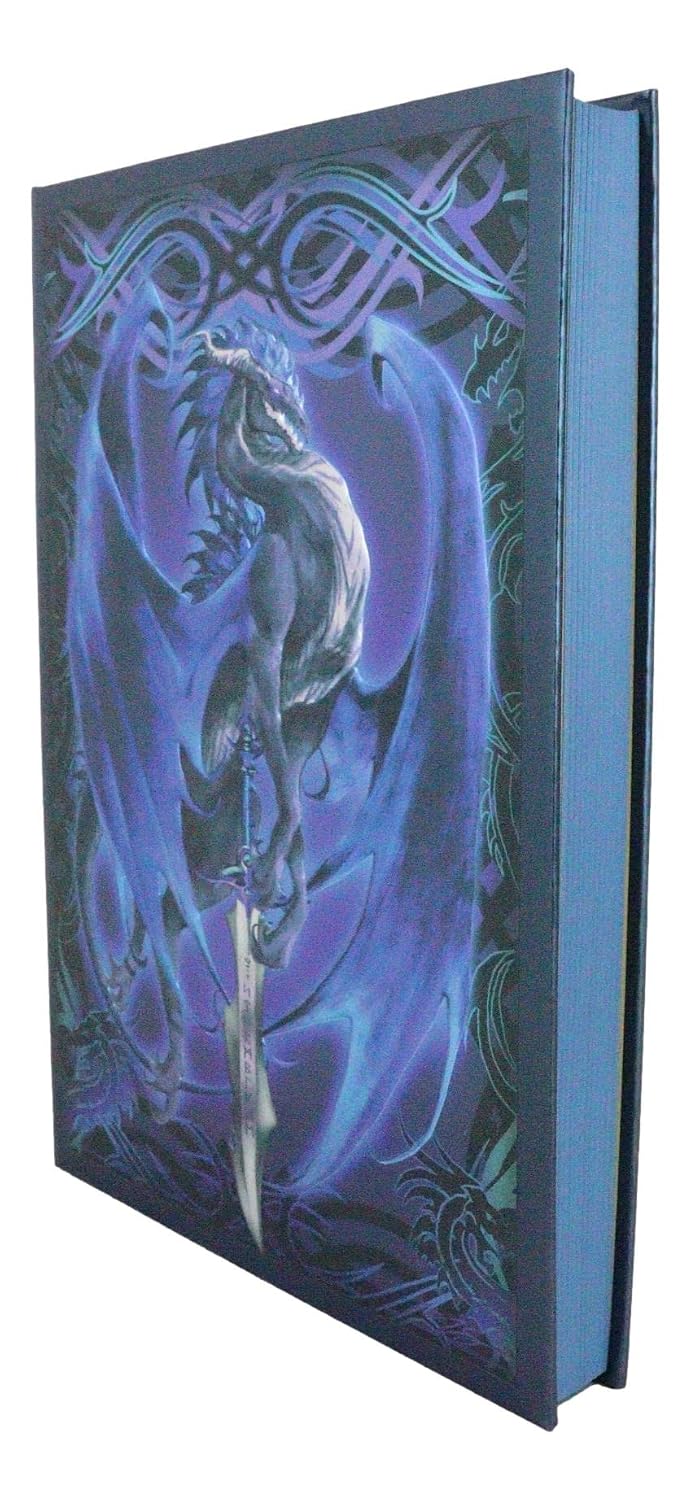 Dragon Storm Blade Drake Embossed Hard Cover Journal - Ruth Thompson Fantasy Dragon Semi Iridescent Journal