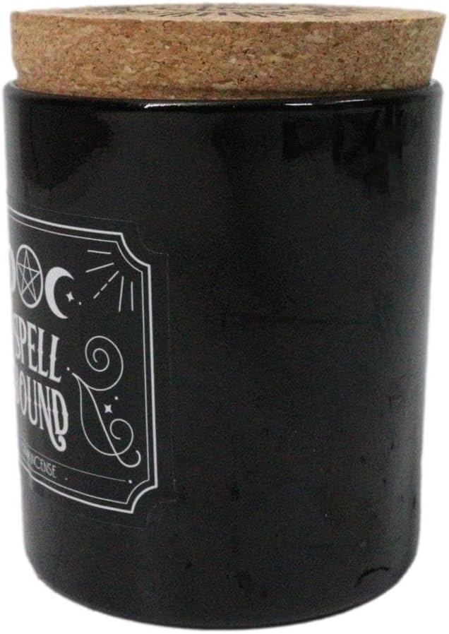 Wicca Mystic Midnight Ritual Scented Pillar Candle with Cork Lid Witchcraft New Age Apothecary Celestial Home Fragrance Aromatherapy (Spell Bound Triple Moon Frankincense)