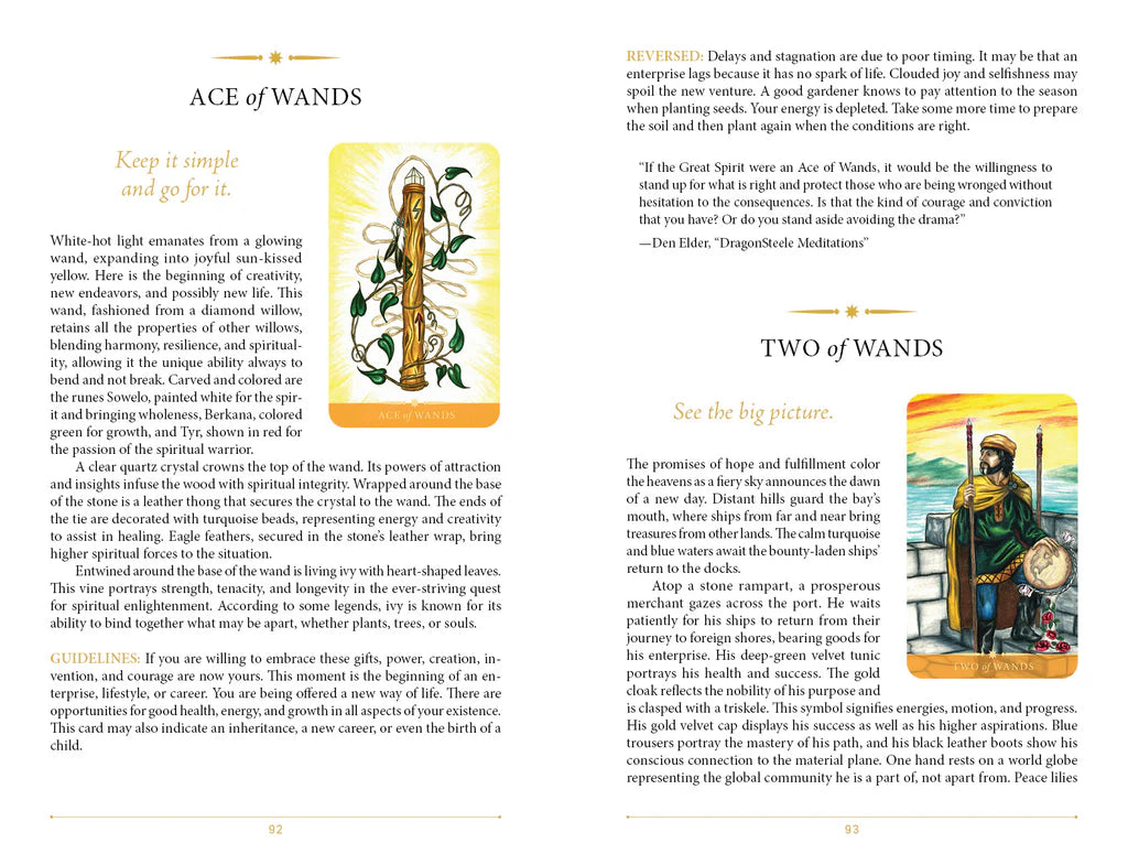 Steele Wizard Tarot : The Language of the Soul (Tarot Kit Box Set with 88 Cards and Guide Book) By Pamela Steele