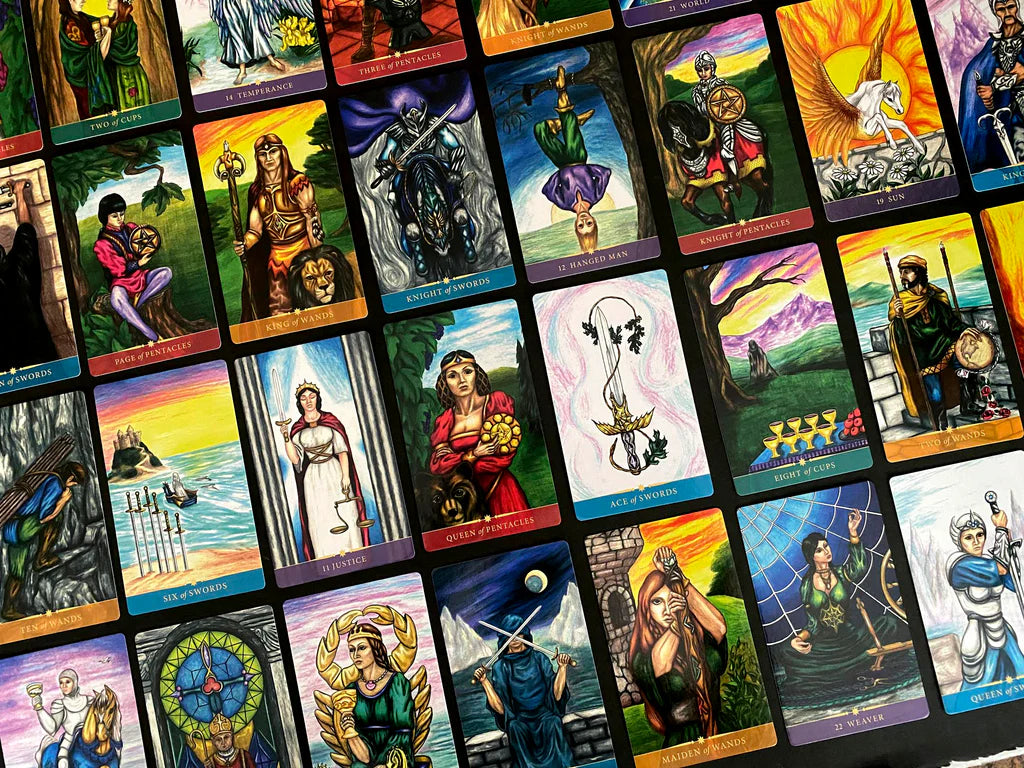Steele Wizard Tarot : The Language of the Soul (Tarot Kit Box Set with 88 Cards and Guide Book) By Pamela Steele
