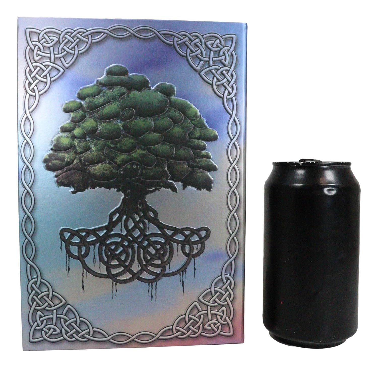 Celtic Tree Of Life With Triskele Trinity Knotwork Embossed Blank Page Hard Cover Journal