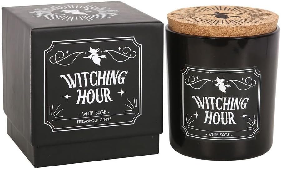 Cork Lid Witchcraft New Age Apothecary Celestial Home Fragrance Aromatherapy (Witching Hour White Sage)