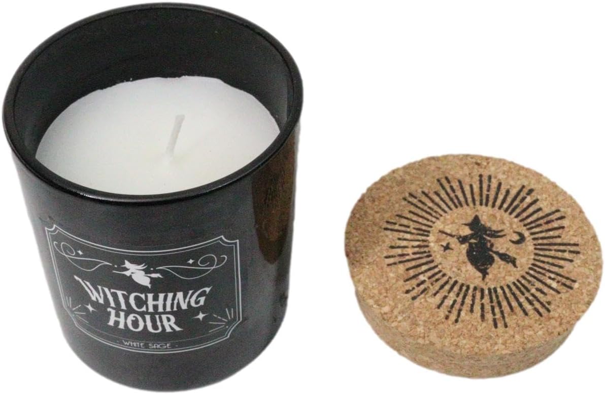 Cork Lid Witchcraft New Age Apothecary Celestial Home Fragrance Aromatherapy (Witching Hour White Sage)