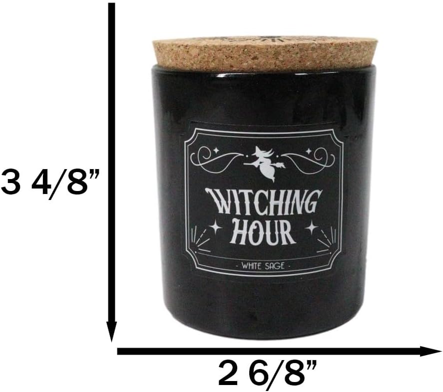 Cork Lid Witchcraft New Age Apothecary Celestial Home Fragrance Aromatherapy (Witching Hour White Sage)